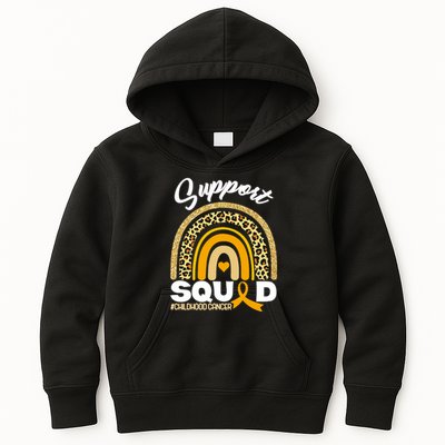 Support Squad Childhood Cancer Kids Hoodie