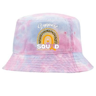 Support Squad Childhood Cancer Tie-Dyed Bucket Hat