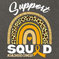 Support Squad Childhood Cancer Cotton Canvas Backpack