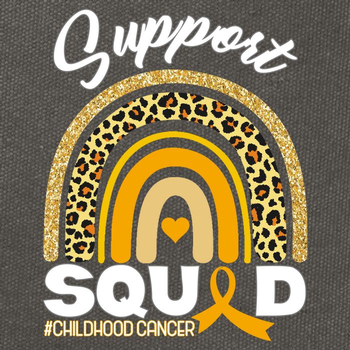 Support Squad Childhood Cancer Cotton Canvas Backpack