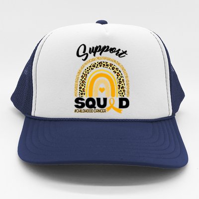 Support Squad Childhood Cancer Trucker Hat