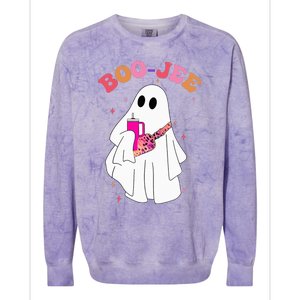 Spooky Season Cute Ghost Halloween Costume Boujee BooJee Colorblast Crewneck Sweatshirt