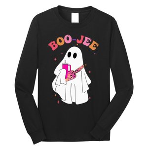 Spooky Season Cute Ghost Halloween Costume Boujee BooJee Long Sleeve Shirt