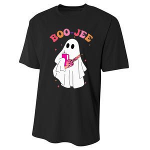 Spooky Season Cute Ghost Halloween Costume Boujee BooJee Performance Sprint T-Shirt