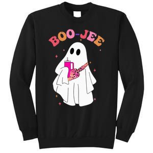 Spooky Season Cute Ghost Halloween Costume Boujee BooJee Tall Sweatshirt