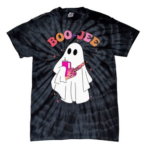 Spooky Season Cute Ghost Halloween Costume Boujee BooJee Tie-Dye T-Shirt