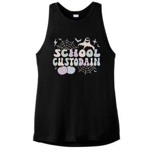 Spooky School Custodian Halloween School Janitor Cool Gift Ladies PosiCharge Tri-Blend Wicking Tank