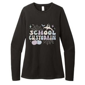 Spooky School Custodian Halloween School Janitor Cool Gift Womens CVC Long Sleeve Shirt