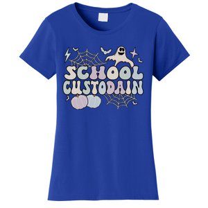 Spooky School Custodian Halloween School Janitor Cool Gift Women's T-Shirt