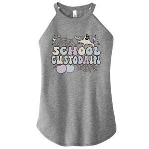 Spooky School Custodian Halloween School Janitor Cool Gift Women's Perfect Tri Rocker Tank