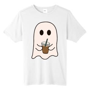 Spooky Season Cute Little Ghost Ice Coffee Halloween Costume Tall Fusion ChromaSoft Performance T-Shirt