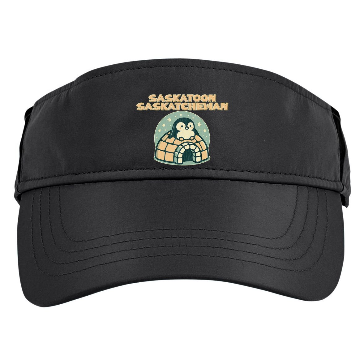 Saskatoon Saskatchewan Canada Cute Penguin Adult Drive Performance Visor