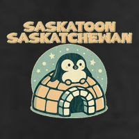Saskatoon Saskatchewan Canada Cute Penguin Adult Drive Performance Visor