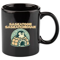Saskatoon Saskatchewan Canada Cute Penguin 11oz C Handle Ceramic Mug