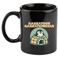 Saskatoon Saskatchewan Canada Cute Penguin 11oz C Handle Ceramic Mug