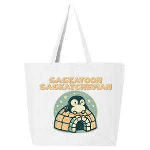 Saskatoon Saskatchewan Canada Cute Penguin 25L Jumbo Tote