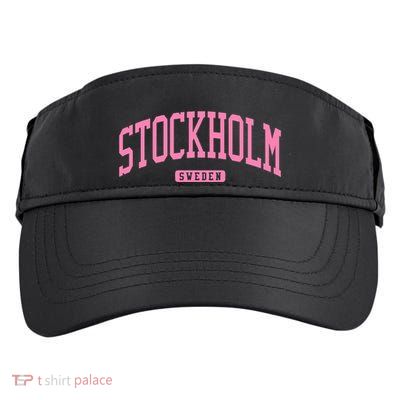 Stockholm Sweden College University Style Adult Drive Performance Visor