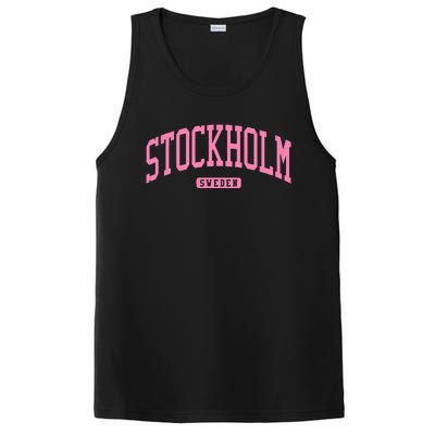 Stockholm Sweden College University Style PosiCharge Competitor Tank