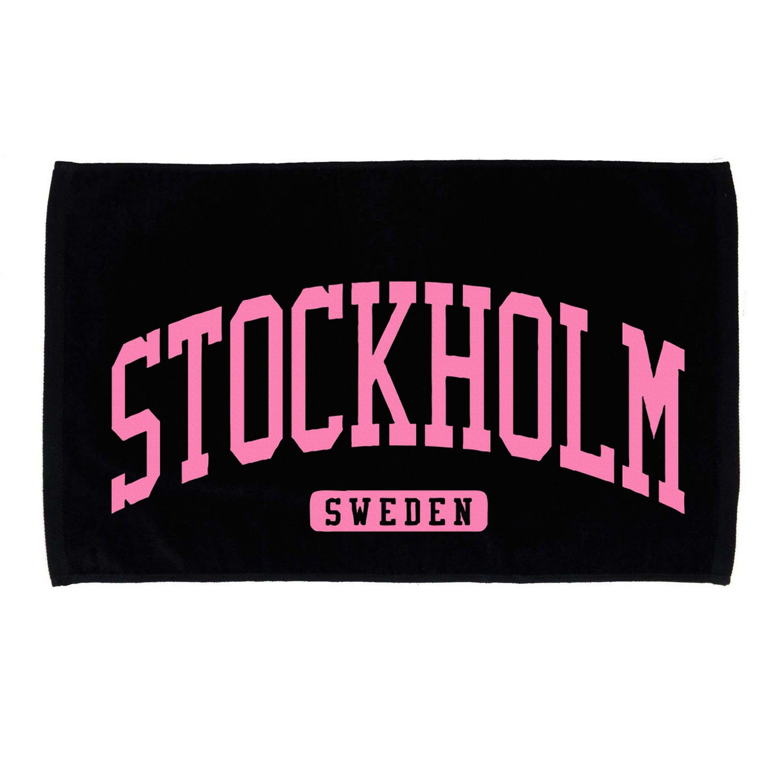 Stockholm Sweden College University Style Microfiber Hand Towel