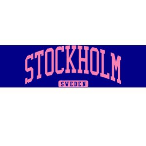 Stockholm Sweden College University Style Bumper Sticker