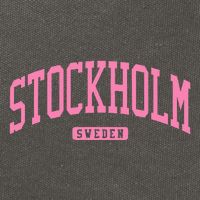 Stockholm Sweden College University Style Cotton Canvas Backpack