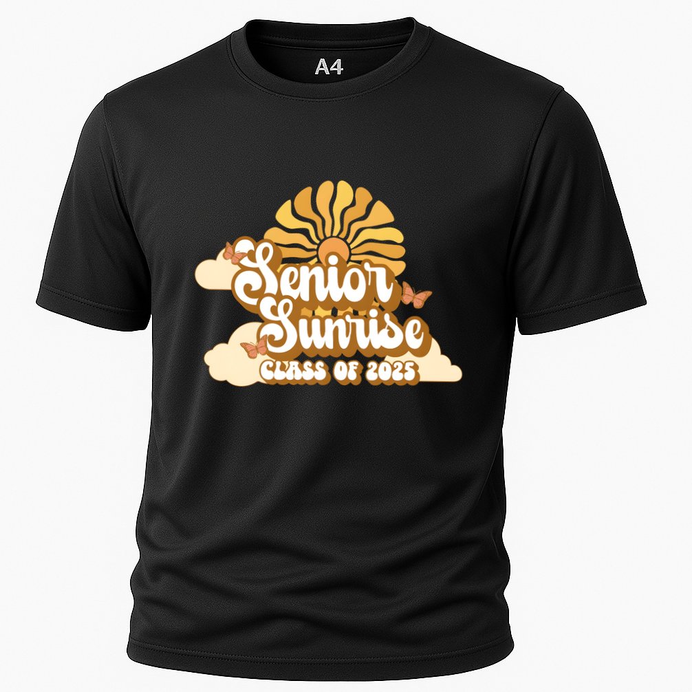 Senior Sunrise Class Of 2025 Retro Senior Cooling Performance Crew T-Shirt