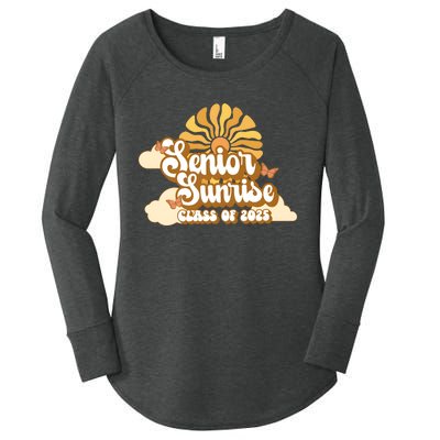 Senior Sunrise Class Of 2025 Retro Senior Women's Perfect Tri Tunic Long Sleeve Shirt