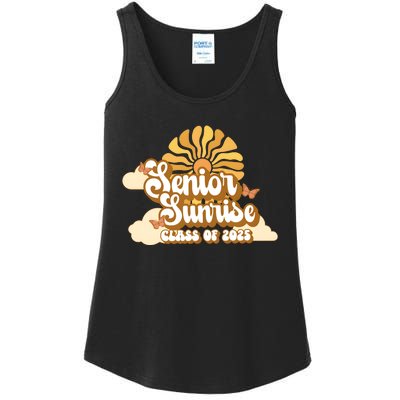 Senior Sunrise Class Of 2025 Retro Senior Ladies Essential Tank