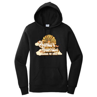 Senior Sunrise Class Of 2025 Retro Senior Women's Pullover Hoodie