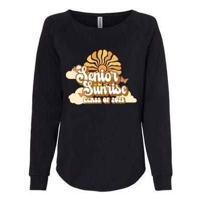 Senior Sunrise Class Of 2025 Retro Senior Womens California Wash Sweatshirt