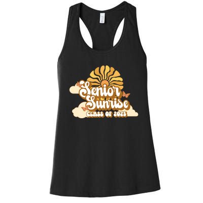 Senior Sunrise Class Of 2025 Retro Senior Women's Racerback Tank