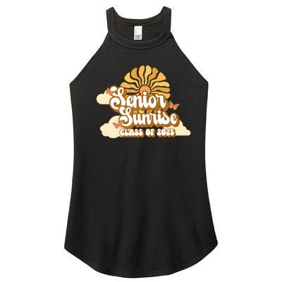 Senior Sunrise Class Of 2025 Retro Senior Women’s Perfect Tri Rocker Tank