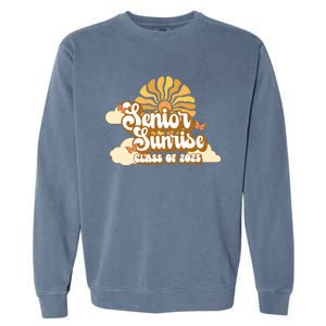 Senior Sunrise Class Of 2025 Retro Senior Garment-Dyed Sweatshirt