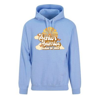 Senior Sunrise Class Of 2025 Retro Senior Unisex Surf Hoodie