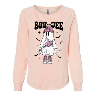 Spooky Season Cute Ghost Halloween Costume Boujee BooJee Womens California Wash Sweatshirt