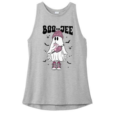 Spooky Season Cute Ghost Halloween Costume Boujee BooJee Ladies PosiCharge Tri-Blend Wicking Tank