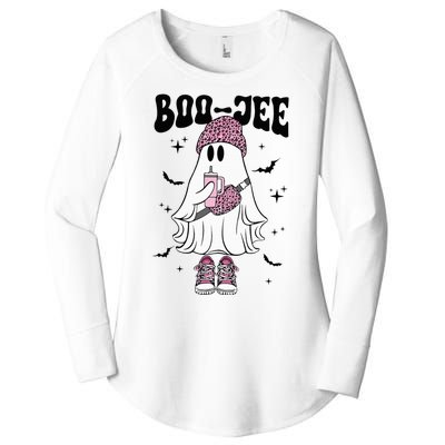 Spooky Season Cute Ghost Halloween Costume Boujee BooJee Women's Perfect Tri Tunic Long Sleeve Shirt