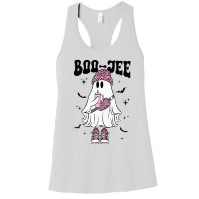 Spooky Season Cute Ghost Halloween Costume Boujee BooJee Women's Racerback Tank