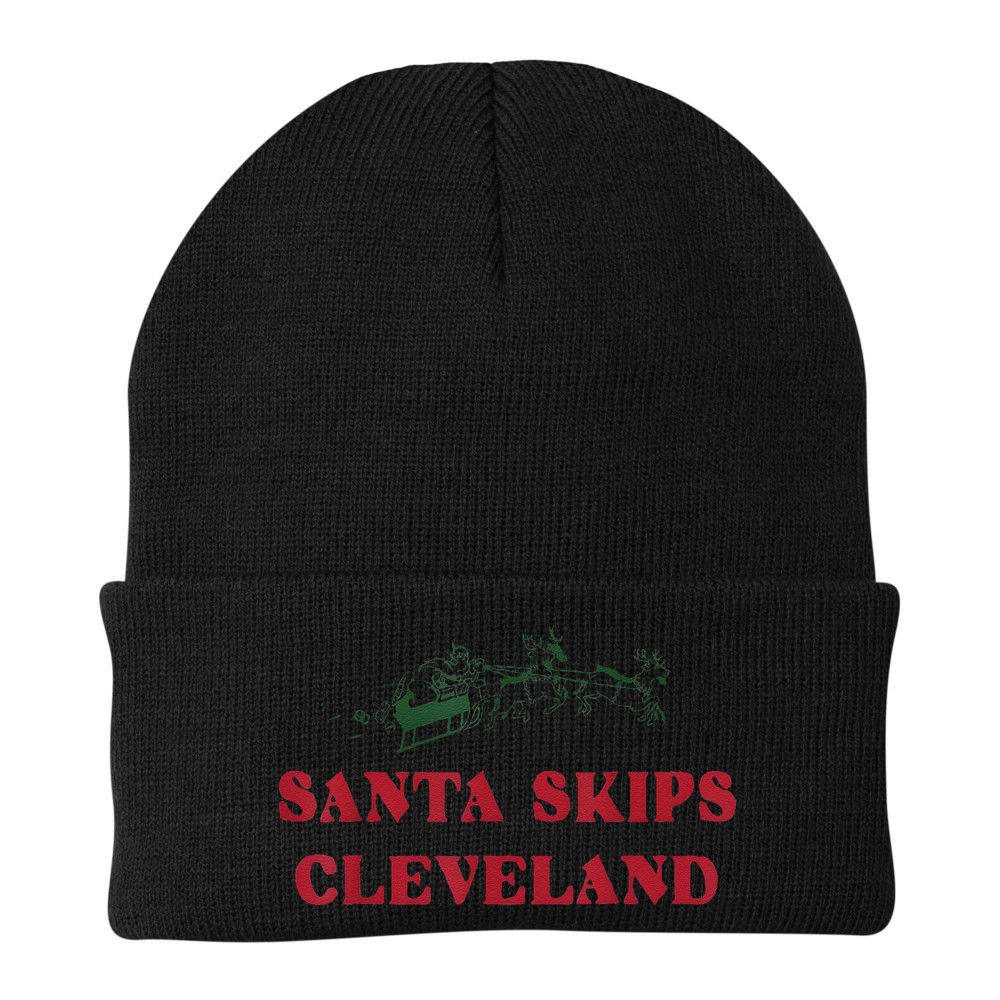 Santa Skips Cleveland Beanie