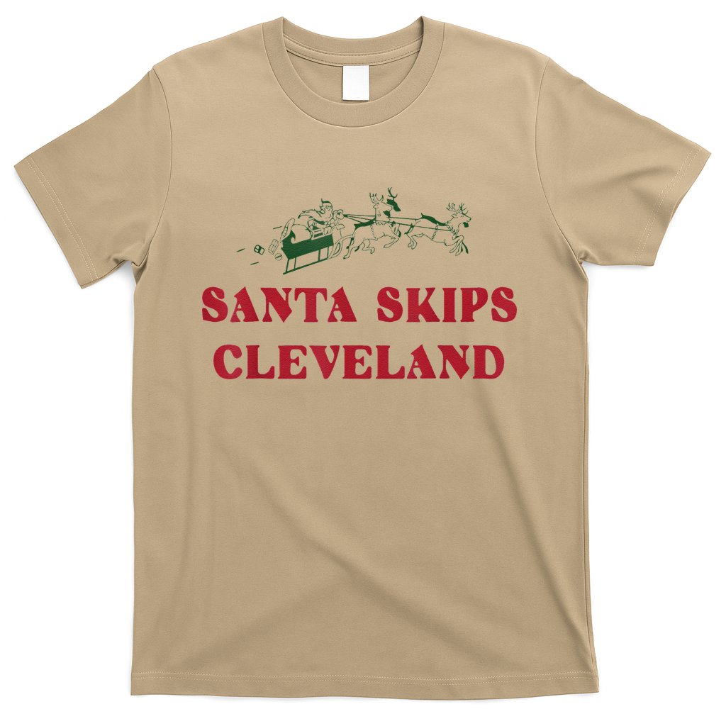Santa Skips Cleveland T-Shirt