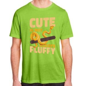 Snake Serpent Cute Is Not Always Fluffy Adult ChromaSoft Performance T-Shirt