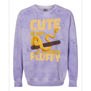 Snake Serpent Cute Is Not Always Fluffy Colorblast Crewneck Sweatshirt