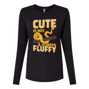 Snake Serpent Cute Is Not Always Fluffy Womens Cotton Relaxed Long Sleeve T-Shirt