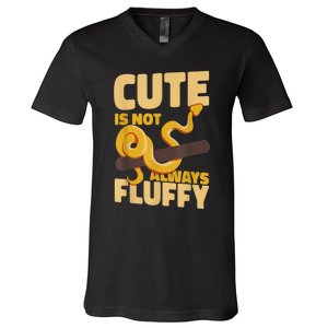 Snake Serpent Cute Is Not Always Fluffy V-Neck T-Shirt