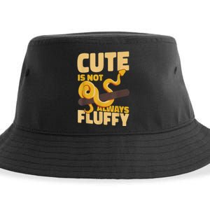 Snake Serpent Cute Is Not Always Fluffy Sustainable Bucket Hat