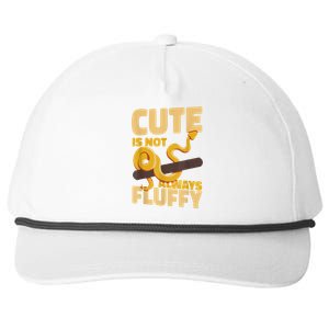 Snake Serpent Cute Is Not Always Fluffy Snapback Five-Panel Rope Hat