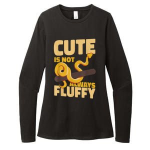 Snake Serpent Cute Is Not Always Fluffy Womens CVC Long Sleeve Shirt