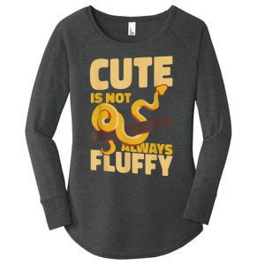 Snake Serpent Cute Is Not Always Fluffy Women's Perfect Tri Tunic Long Sleeve Shirt