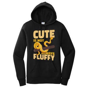 Snake Serpent Cute Is Not Always Fluffy Women's Pullover Hoodie