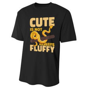 Snake Serpent Cute Is Not Always Fluffy Performance Sprint T-Shirt